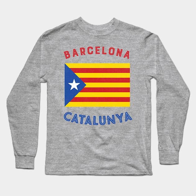 Barcelona - Catalunya Long Sleeve T-Shirt by phenomad